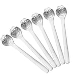 SOONHUA 6pcs Stainless Steel Coffee Spoon Teaspoon Flatware Cat Paw Spoon Ice Cream Dessert Spoon for Ice Cream Appetizer Dessert Stirring Coffee