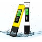 Testeur PH Piscine, Testeur de qualité de l'eau PH/TDS/EC/Température Electronique pour Piscine Aquarium Plantation Eau Potable,dolaso