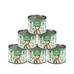 GranataPet DeliCatessen Wild PUR Lot de 6 boîtes de nourriture humide pour chats sans céréales et sans sucre ajoutés - Nourriture pour chat à haute teneur en viande et huiles de qualité supérieure - 6