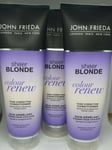 John Frieda Sheer Blonde Colour Renew Tone Correcting Conditioner 3x 250ml