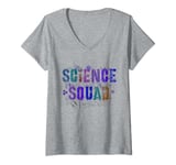 Womens Vintage SCIENCE SQUAD I Teach STEM Hello Bruh We Back ABCD V-Neck T-Shirt