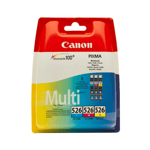 GENUINE CANON CLI 526 MULTIPACK CMY ink cartridges iP4850 iX6550 MG5150 MG6150