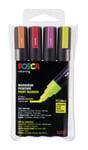 Posca - PC5M Tusch 2,5 mm - Neon farver, 4 stk