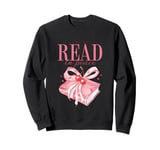 Let Me Read in Peace Cute Coquette Book Lover Present Sweatshirt