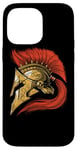 Coque pour iPhone 14 Pro Max Casque Spartiate Guerrier Mythologie Grecque Empire Romain