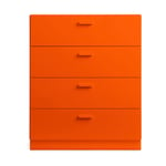 Relief Relief bred kommode med sokkel 82x92,2 cm orange