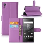 Sony Xperia Xa1      PU Wallet Case    [Purple]