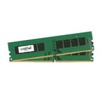 Kit Dual Channel RAM DDR4 PC4-21300 - CRUCIAL - 8 Go (2 x 4 Go) 2666 MHz CL19 SR X8