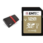 EMTEC - Pack Création : Disque SSD Portable X200 1 Tera + Cartes SD UHS-1-U1 128 GB