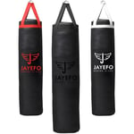 Jayefo Sac de Frappe Boxe Entraînement - Sac de Frappe Suspendu pour Boxe, Karaté, Muay Thai, Kickboxing, MMA, Sac de Boxe pour Entraînement à la Maison & Gym, Sac Lourd 70 à 45,4 kg | Non rempli 1,2