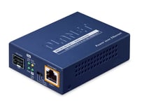 PLANET 1-Port 100/1000X SFP to nettverksmediakonverterer 1000 Mbit/s Blå