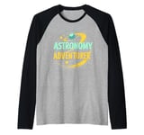 Space and Rocket Science for Kids Fun STEM Space Exploration Raglan Baseball Tee