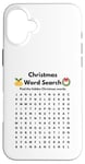 iPhone 16 Plus Christmas Word Search Game Case