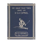 OPINEL - Torchon "On peut tout faire" - Torchon 50 x 70 cm, 100% Coton, Motif Original Rétro-Chic et Décalé - Fabriqué en France