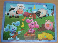 Melissa & Doug Blue's Clues & You, Wooden Sound Puzzle - Musical Farm