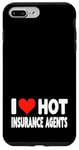 Coque pour iPhone 7 Plus/8 Plus I Love Hot Insurance Agents - Heart - Life Home Auto Insure