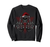 Christmas Funny Bad Santa Claus Skull Heavy Xmas Gift Idea Sweatshirt