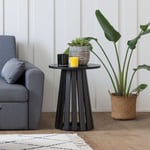 Table d'appoint ronde style scandinave noire LIV - Happy Garden