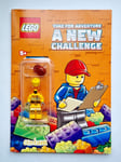 NEW LEGO CITY TIME FOR ADVENTURE: A NEW CHALLENGE BOOK & EXCLUSIVE MINIFIGURE