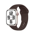 SRena Bracelet SBC1 pour bracelet apple watch se ultra 2 series 10 9 8 7 6 5 4 3 2 1 49mm 46mm 45mm 44mm 42mm 41mm 40mm 38mm cuir sport montre silicone en couleur Café