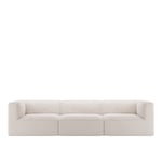 Länna Möbler - Famn 3-Seater Sofa Ascot White 00 - Soffor - Vit - MDF/Trä/Textilmaterial/Skum