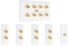 Complete 4.1 Slim Surround Sound Speaker Wall Face Plate Kit