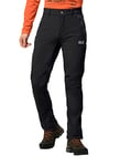 Jack Wolfskin Zenon Softshell Pantalon Homme, Black, FR : M (Taille Fabricant : 50)