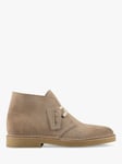 Clarks Desert Suede Lace Up Boots, Sand Neutrals 5.5 female Upper: suede. Sole: rubber. Lining: leather.
