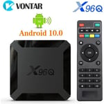 Boîtier Smart TV X96Q Android 10, Allwinner H313 Quad Core, 2 GO 16 GO, 4K 60fps, Wifi, Google Player, Youtube X96, décodeur