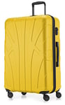 Suitline - Valise Plus Grande Bagages Rigide enregistrés, 76 cm, 110 Liter, Jaune