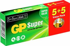 Batteri GP Alkaliner AAA 5+5-p