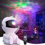 Astronaut Galaxy Projektor Stjärnhimmel Nattlampa Projektor med Fjärrkontroll, USB-driven 360° Justerbar Rymdfarare Ljusprojektor