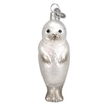 Old World Christmas Sea and Water Animals Glass Blown Ornaments for Christmas Tree Seal Pup