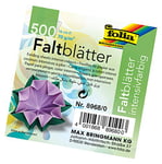 folia 8968/0 – Feuilles à Plier Rondes, diamètre 18 cm, 70 g/m², 500 Feuilles Assorties en 10 Couleurs – Idéal pour Plier et façonner de Magnifiques Figurines et Autres travaux créatifs