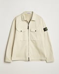 Stone Island Cotton Stretch Zip Overshirt Sand