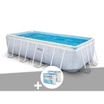 Kit piscine tubulaire Intex Chevron rectangulaire 4,00 x 2,00 x 1,00 m + 6 cartouches de filtration 4m x 2m x 1m Bleu