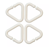 Krok till barnvagnsgardin 4-pack Offwhite