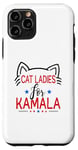 Coque pour iPhone 11 Pro Cat Ladies For Kamala Élection de vote sans enfant