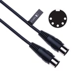 5 DIN MIDI Kabel Stecker zu Stecker Audioleitung für MIDI-Controller, Synthesizer Klaviertastatur Sequenzer Elektronisches Schlagzeug Drum Machine Effektprozessor Sampler Multi Effekt Pedal (3m)