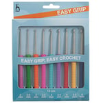 Pony P39810 Easy Grip Crochet Hook Set, Multi, 15 x 1.5 x 16 cm