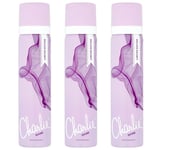 Charlie Divine Deodorant Body Spray Fragrance 75ml x 3