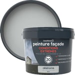 Peinture extérieure façade conditions extrêmes GoodHome gris Oklahoma 10L