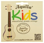 Aquila® »KIDS - Multi-Color -Ukulele Strings« Pour soutenir l'éducation musicale précoce - Convient pour Ténor- Soprano et Concert-Ukulélé - Super NylGut - Accordage GCEA