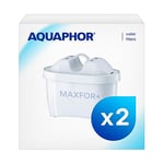 AQUAPHOR Maxfor+ Pack 2 Cartouche filtrante I Filtre Le calcaire et Le Chlore Ainsi Que Les métaux Lourds et Autres substances I Eau Claire 200 l I avec Technologie Aqua I pour Une Meilleure