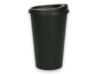 Kaffebæger Og Låg Verive 400Ml Ø79mm H147mm Plast Pp Flergangs Sort,90 Stk/Krt