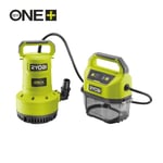 Ryobi RY18SPA-0 Pump utan batteri och laddare