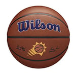 Wilson Basketball, Team Alliance Model, PHOENIX SUNS, Indoor/Outdoor, Mixed Leather, Size: 7