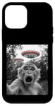 Coque pour iPhone 12 mini Selfie singe avec extraterrestre OVNI hommes, femmes, garçons, filles, enfants