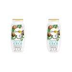 LOVEA - Gelée De Douche - Eau De Coco - Mousse Fine & Onctueuse - Nettoie En Douceur - 96% D'Origine Naturelle - PH Neutre - Sans Sulfate - Fabriqué En France - 400 ml (Lot de 2)