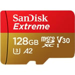 Carte mémoire SanDisk SDSQXA1-128G-ZN6MA 128G 160M A2 TF (MicroSD) U3 C10 A2 V30 4K Extreme Speed ​​​​Mobile Edition Vitesse
